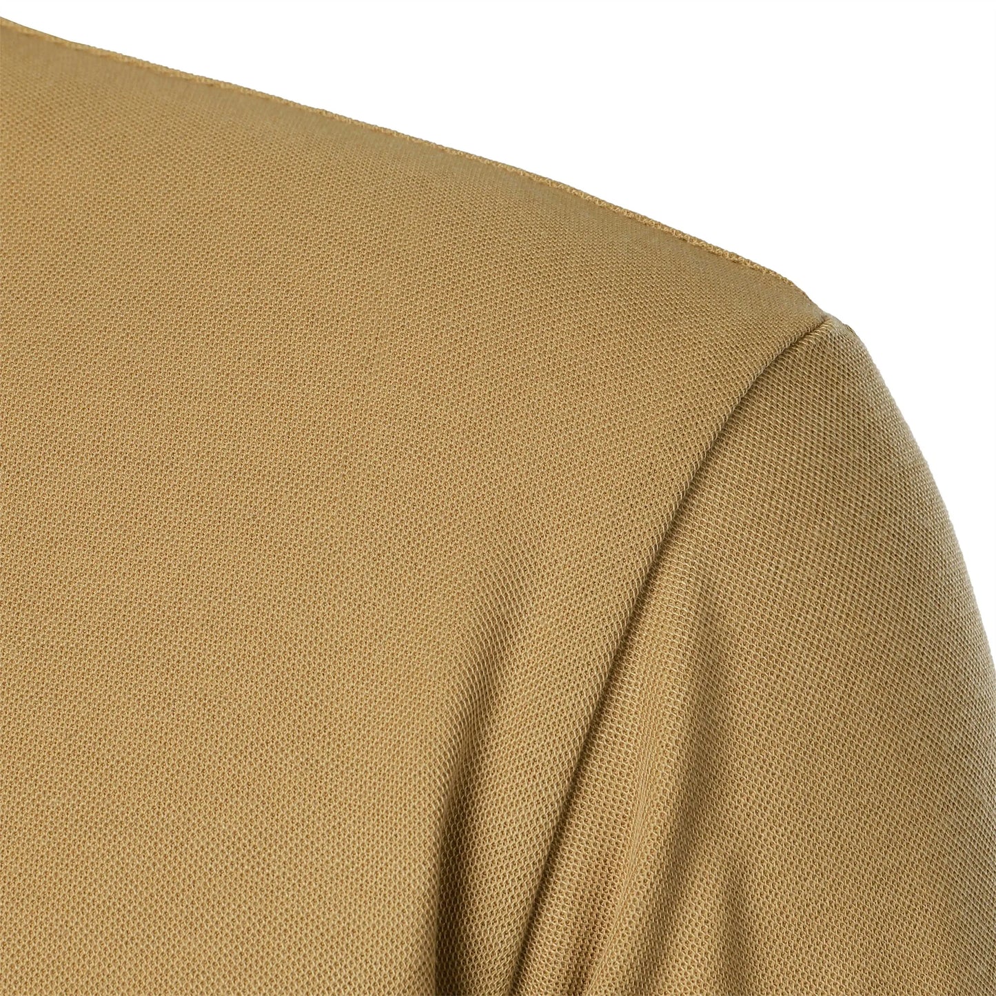 Camiseta masculina de manga curta com gola alta, moda casual diária, cor sólida, camiseta de manga curta com gola alta