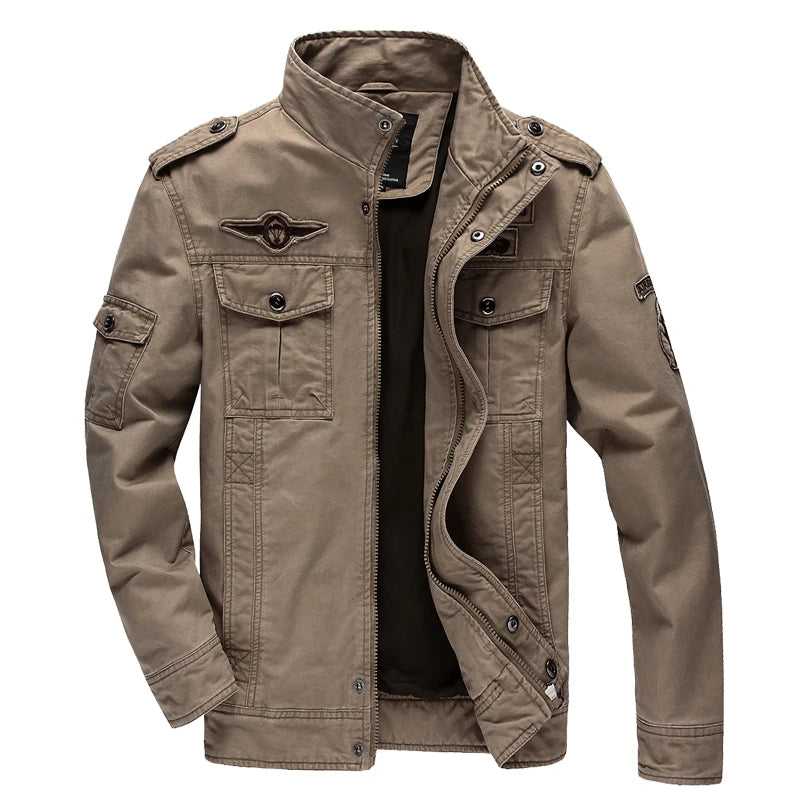 Jaqueta militar casual masculina tamanho grande M-6XL Air Force One