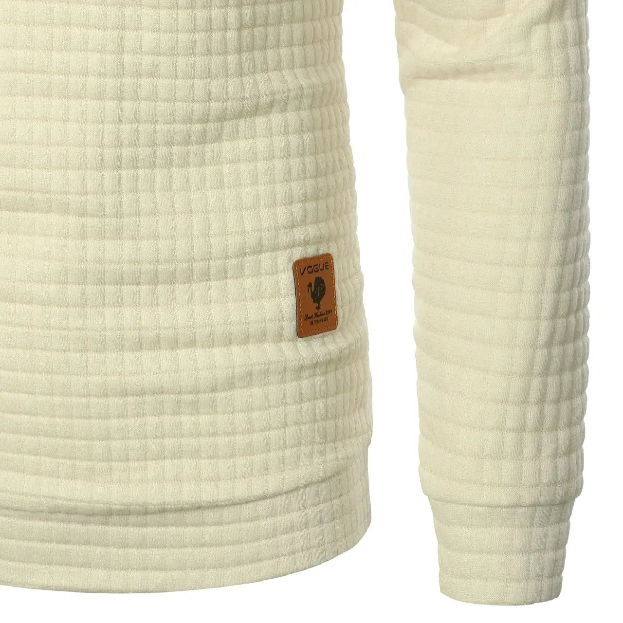 Casaco masculino com capuz, manga comprida, jacquard xadrez, cor quente, outono/inverno