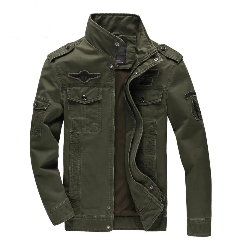 Jaqueta militar casual masculina tamanho grande M-6XL Air Force One