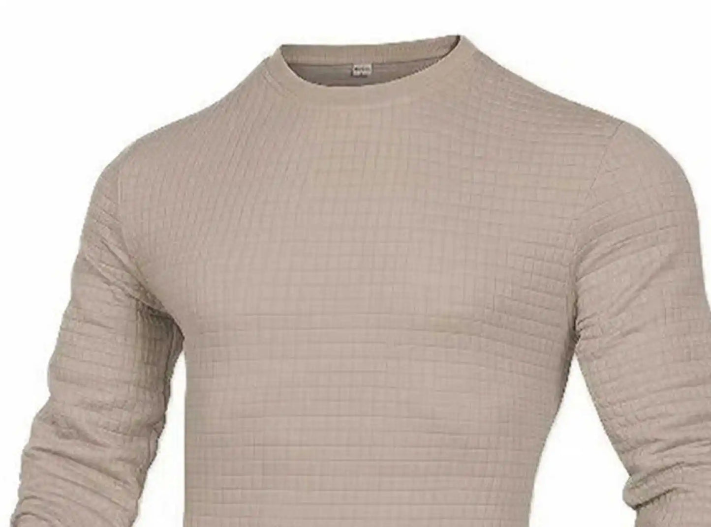Casaco masculino da moda, xadrez, gola redonda