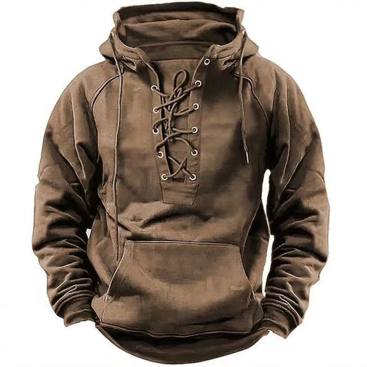 Moletons com capuz, cordão, manga compri cor sólidada, soltos, masculinos, streetwear, vintage,