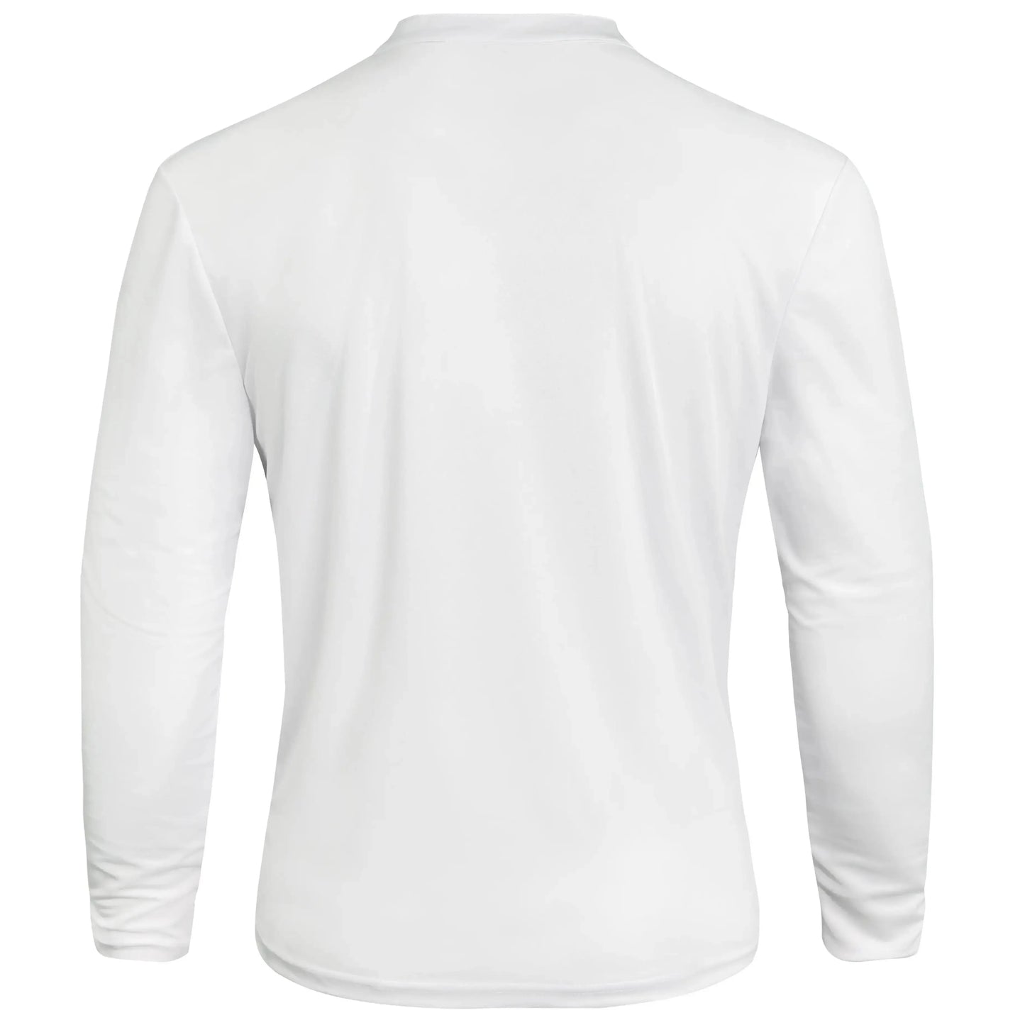 Camisa masculina de manga comprida com gola Henley, casual, respirável, para outono/primavera
